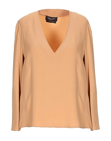 TRUSSARDI Top Camel 71% Acetate, 29% Viscose