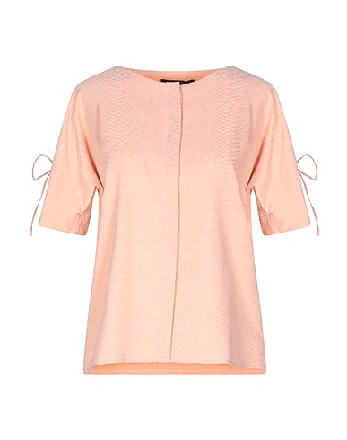 TRUSSARDI Solid color shirts & blouses Apricot 48% Cupro, 46% Viscose, 6% Elastane