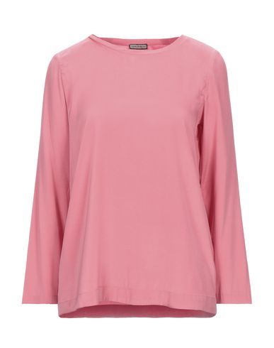 Maliparmi Stretch Silk Long Sleeve Blouse In Pink