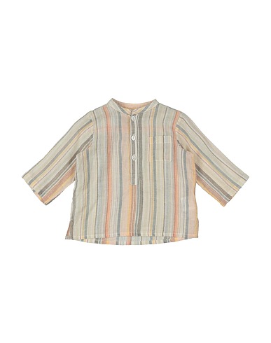 BONTON Patterned shirt Ivory 100% Cotton