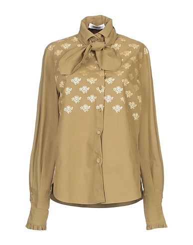 PHILOSOPHY di LORENZO SERAFINI Solid color shirts & blouses Military green 100% Cotton