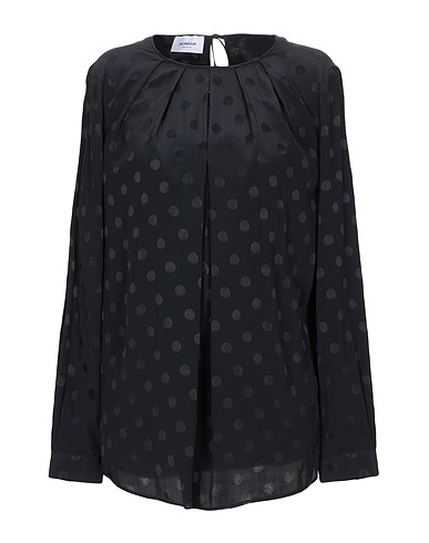 DONDUP Top Nero 69% Acetato, 31% Seta