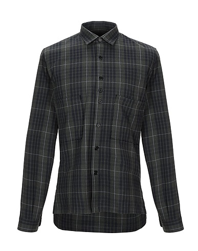 COSTUMEIN Camicia a quadri Verde militare 100% Cotone