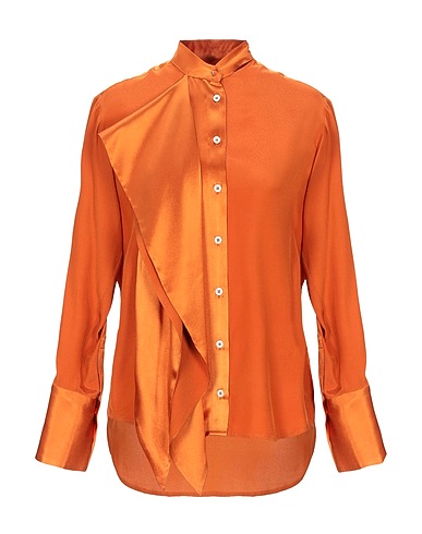 HIGH Shirts Orange 92% Silk, 8% Elastane