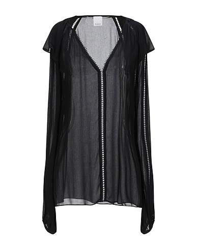 PINKO Top Black 100% Viscose, Polyester