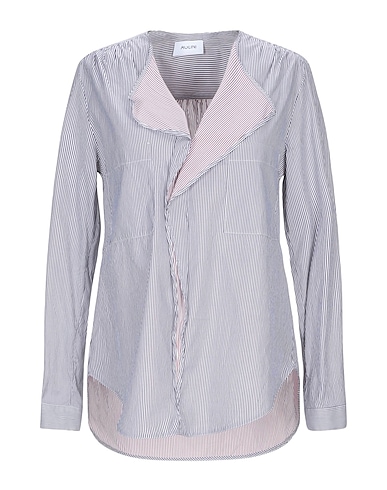 AGLINI Striped shirt Midnight blue 100% Cotton
