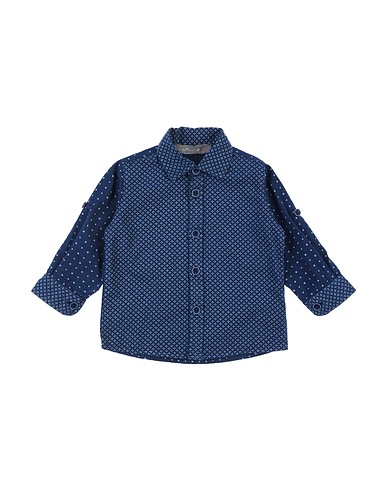 OFFICINA 51 Patterned shirt Midnight blue 100% Cotton