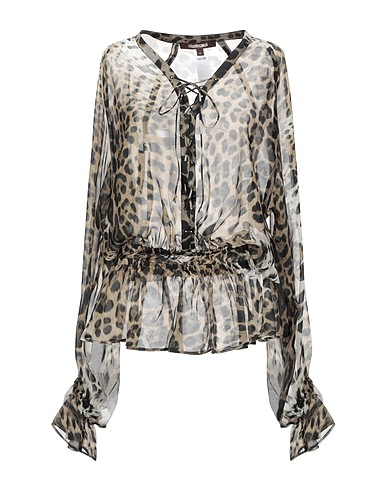 ROBERTO CAVALLI | Khaki Women‘s Silk Top | YOOX