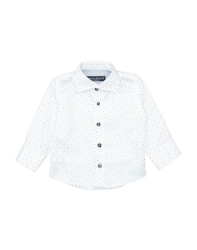 MANUELL & FRANK Patterned shirt White 100% Cotton