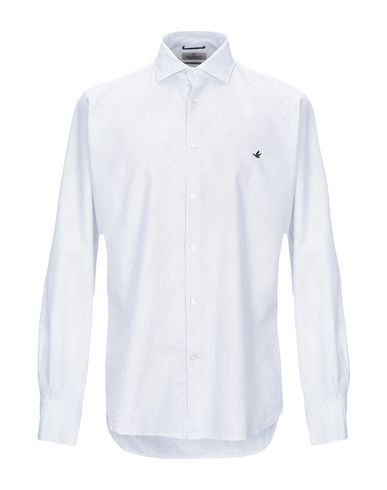 Brooksfield Patterned Shirt In White