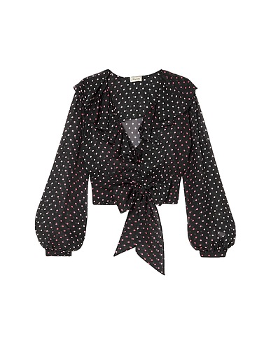 TEMPERLEY LONDON Silk top Black 100% Silk