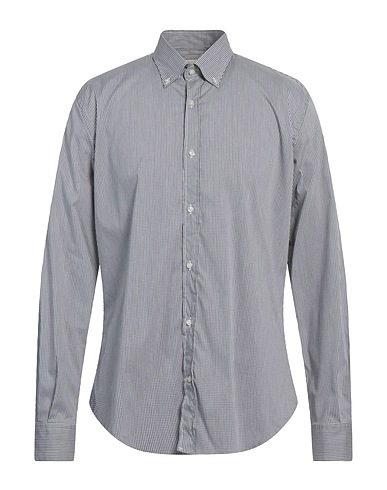 BROOKSFIELD Camicia a quadri Grigio 75% Cotone, 22% Poliammide, 3% Elastan