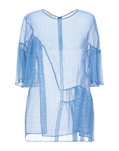 STELLA McCARTNEY Top Azul marino 96% Seda, 4% Poliéster