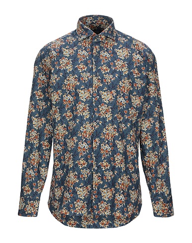 ALESSANDRO GHERARDI Patterned shirt Blue 100% Cotton