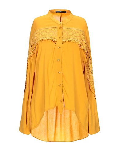 HIGH Lace shirts & blouses Marigold 98% Rayon, 2% Elastane, Cotton