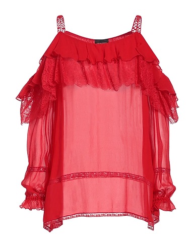 ERMANNO DI ERMANNO SCERVINO Silk top Red 100% Silk