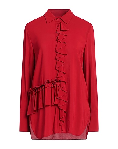 L' AUTRE CHOSE Shirts Red 94% Viscose, 6% Elastane