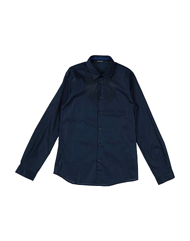 TAGLIATORE Camicia tinta unita Blu notte 97% Cotone, 3% Elastan