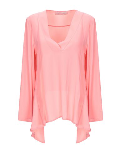 Shop Twenty Easy By Kaos Woman Top Pink Size 10 Acetate, Silk