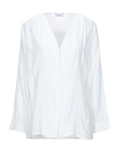 Hopper Solid Color Shirts & Blouses In White