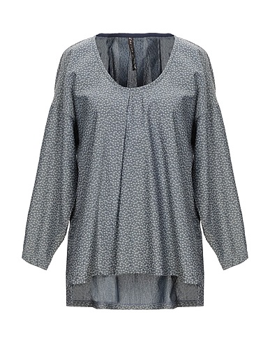 MANILA GRACE Top Blue 100% Cotton