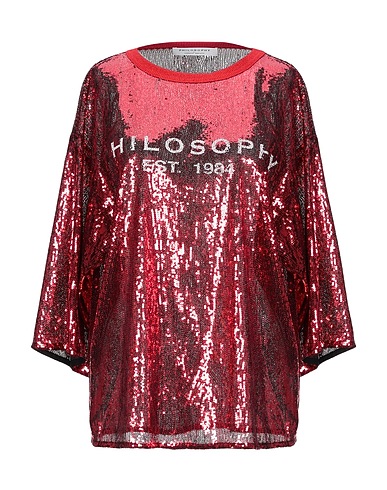 PHILOSOPHY di LORENZO SERAFINI Top Rosso 100% Poliestere