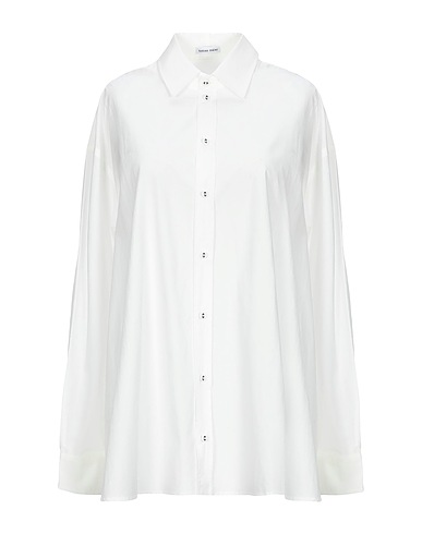 TOMAS MAIER Solid colour shirts & blouses White 100% Cotton