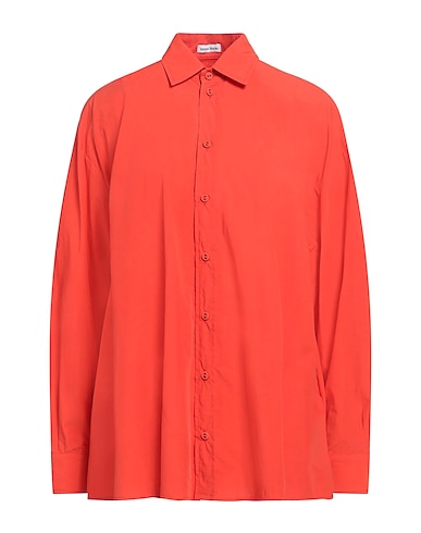 TOMAS MAIER Solid colour shirts & blouses Tomato red 100% Cotton