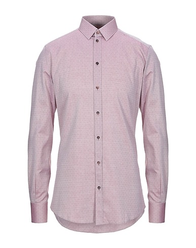 DOLCE&GABBANA Patterned shirt Burgundy 100% Cotton