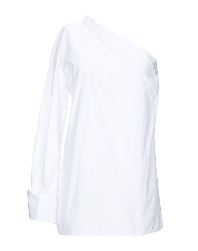 HELMUT LANG One-shoulder top White 100% Cotton