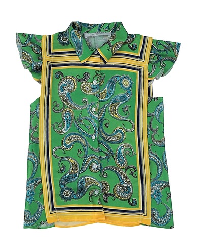 PHILOSOPHY di LORENZO SERAFINI Patterned shirts & blouses Green 100% Polyester
