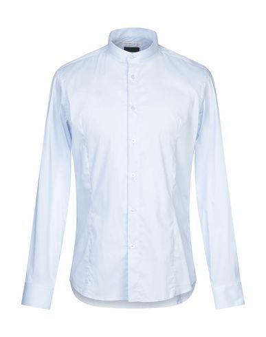 Grey Daniele Alessandrini Solid Color Shirt In Sky Blue