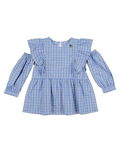 TOURISTE Top AZZURRO 100% Cotton