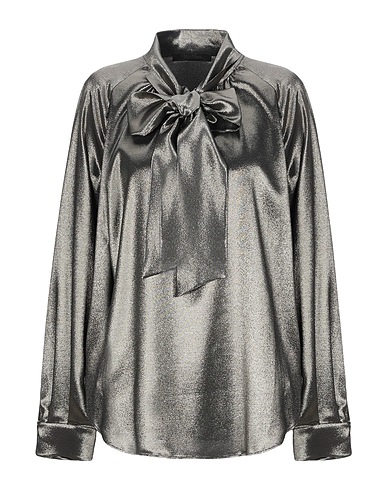 MAX MARA Top Lead 81% Silk, 16% Metallic fiber, 3% Elastane