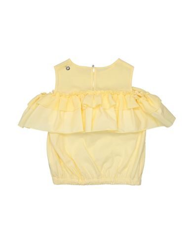 Shop Elisabetta Franchi Toddler Girl Top Yellow Size 6 Cotton, Elastane, Polyester