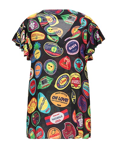 LOVE MOSCHINO Top Black 70% Viscose, 30% Silk