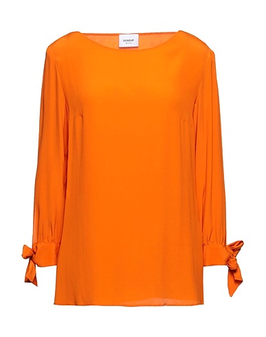 DONDUP Top Orange 75% Acetate, 25% Silk