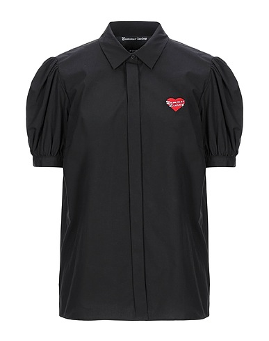 PINKO UNIQUENESS Camicie e bluse tinta unita Nero 95% Cotone, 5% Elastan