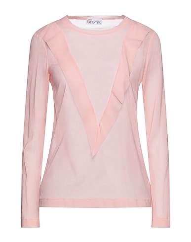 REDValentino Top Pink 91% Silk, 9% Elastane