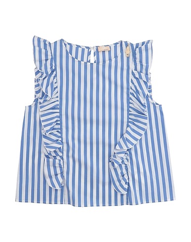 ELISABETTA FRANCHI Top Blue 81% Cotton, 19% Polyester