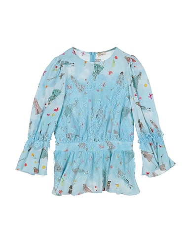 ELISABETTA FRANCHI Top Sky blue 100% Viscose