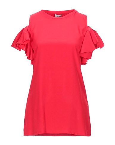 LIU •JO Top Red 100% Polyester, Viscose, Elastane