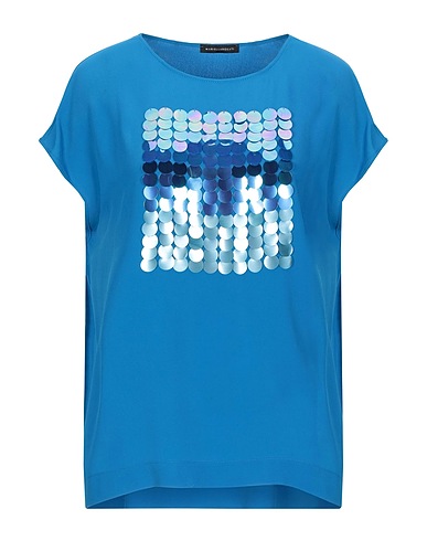 MARIELLA ROSATI Top Blue 70% Acetate, 30% Silk
