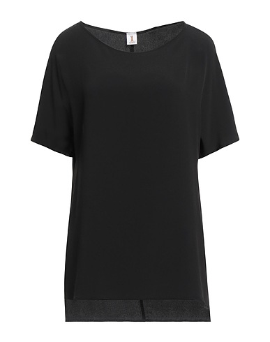 1-ONE Top Black 69% Acetate, 31% Silk