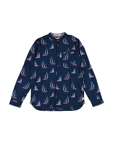 SCOTCH & SHRUNK Patterned shirt Midnight blue 100% Cotton