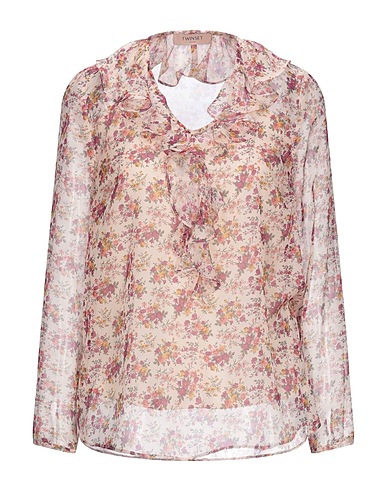 TWINSET Top Blush 100% Polyester, Mother-of-pearl