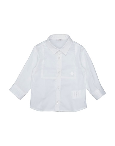 LE BEBÉ Camicia tinta unita Bianco 97% Cotone, 3% Elastan