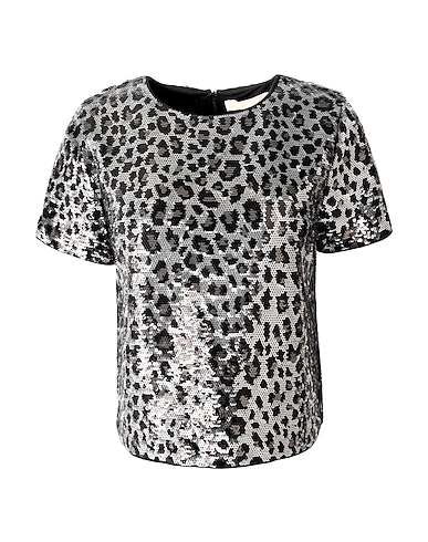 MICHAEL MICHAEL KORS Top CHEETAH SEQ CROP TOP
 Silver 100% Polyester
