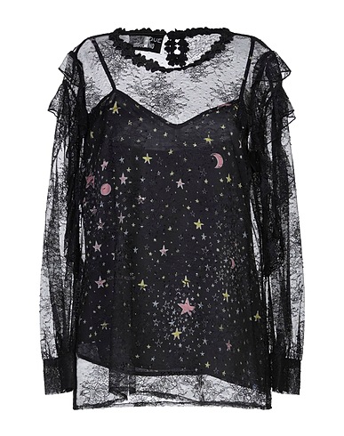BOUTIQUE MOSCHINO Top Black 100% Polyamide, Polyester