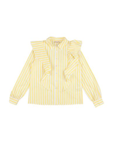 Elisabetta Franchi Babies'  Toddler Girl Shirt Yellow Size 6 Cotton, Polyester